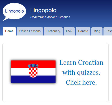 Croatian home page