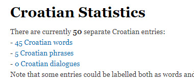 Croatian statistics