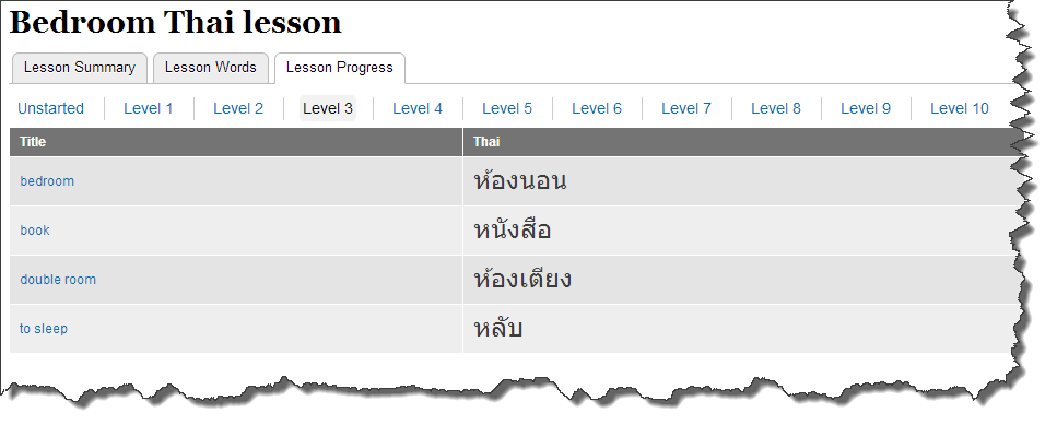 Lesson Progress